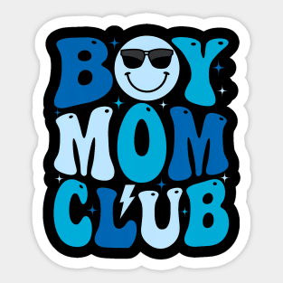 Boy Mom Club Mother'S Day Groovy Mother Mama Sticker